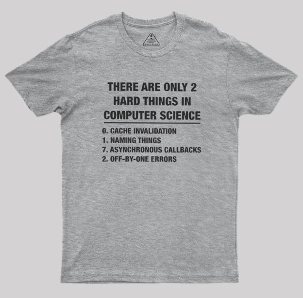 The Two Hard Things Geek T-Shirt