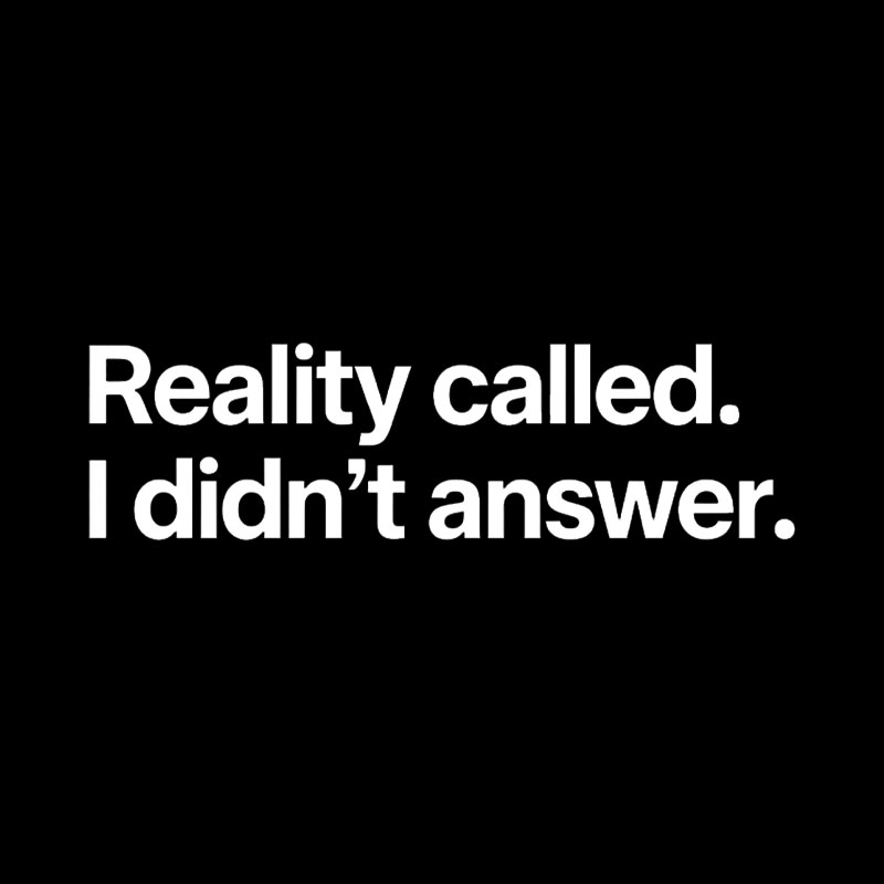 Reality Called I Didn��t Answer Geek T-Shirt