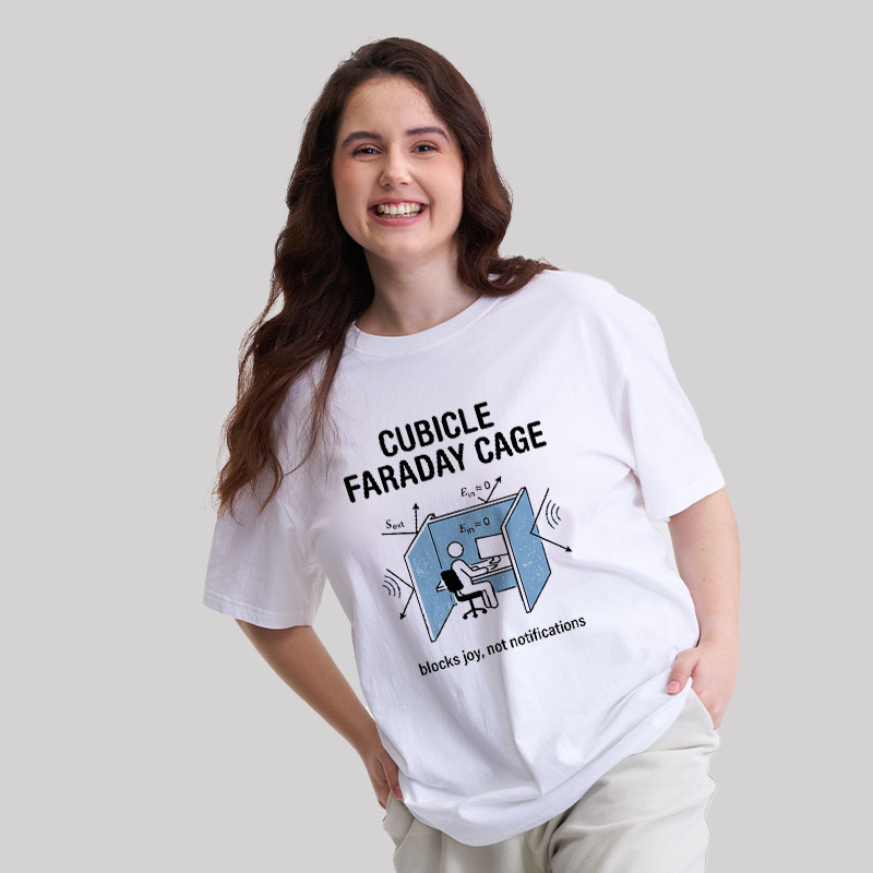 Cubicle Faraday Cage Geek T-Shirt