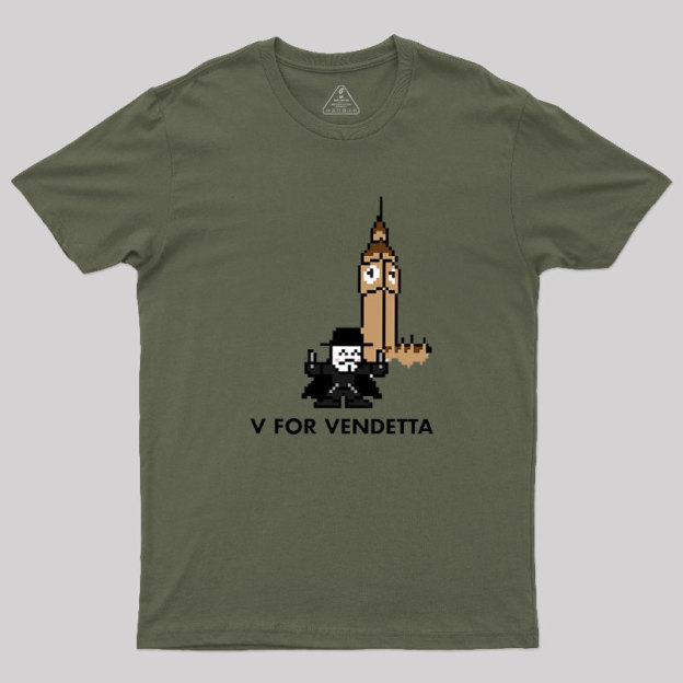 8-Bit V Geek T-Shirt