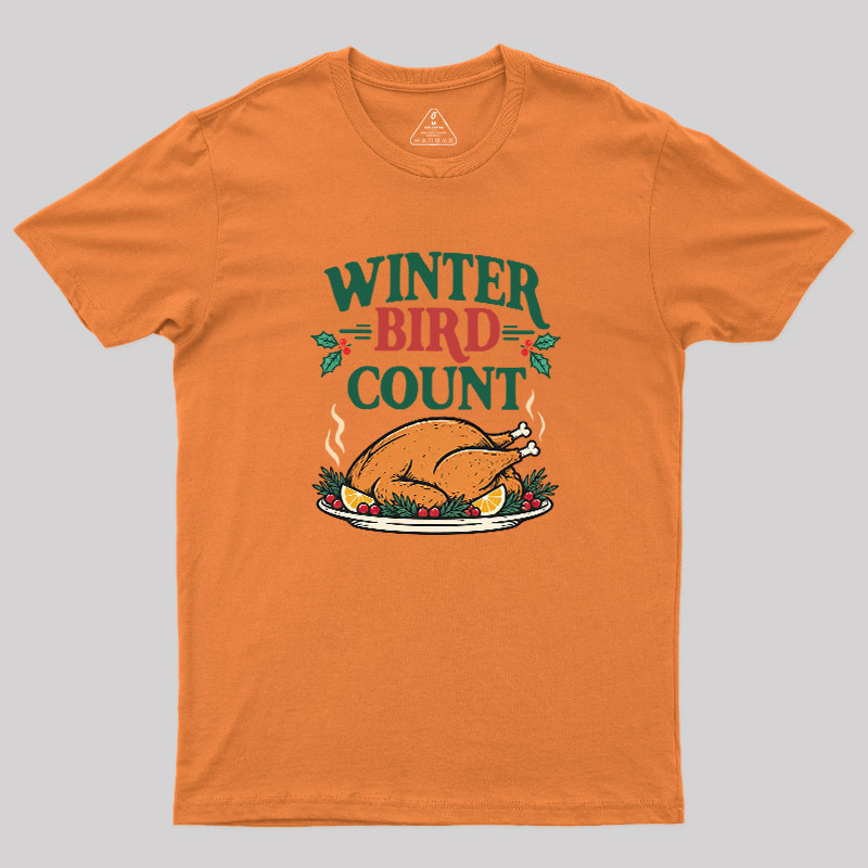 Winter Bird Count Geek T-Shirt