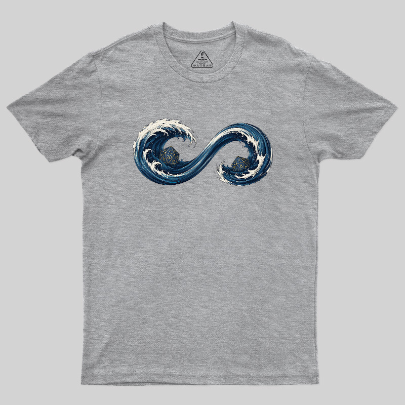 Endless TTRPG Ocean Dice Geek T-Shirt