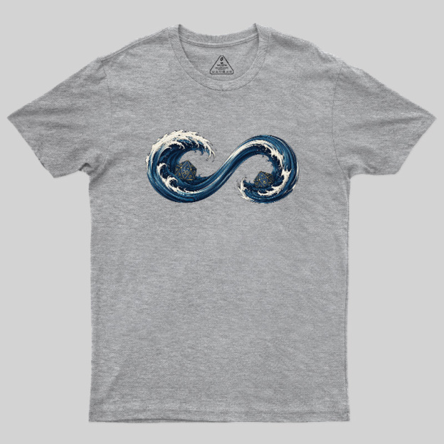 Endless TTRPG Ocean Dice Geek T-Shirt