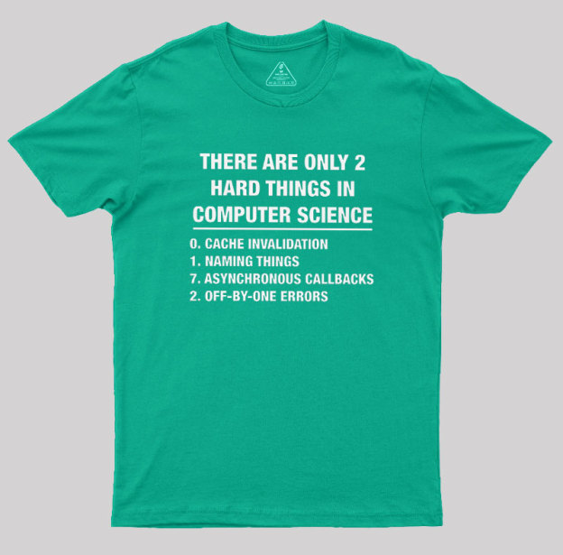 The Two Hard Things Geek T-Shirt