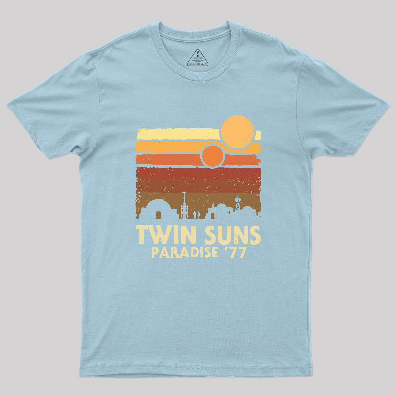 Twin Suns Paradise77 Geek T-Shirt