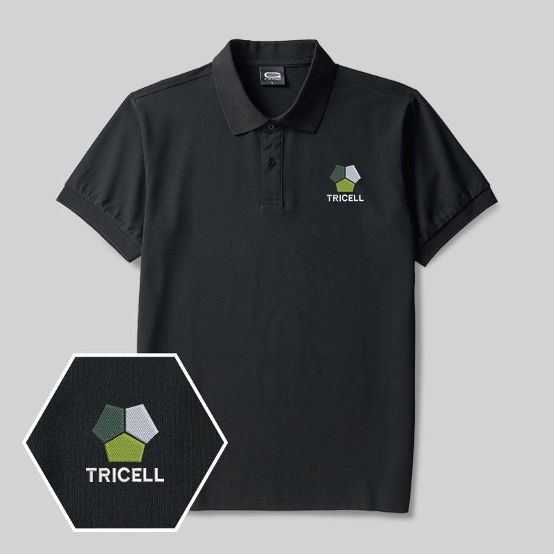 Tricell Geek Embroidered Polo Shirts