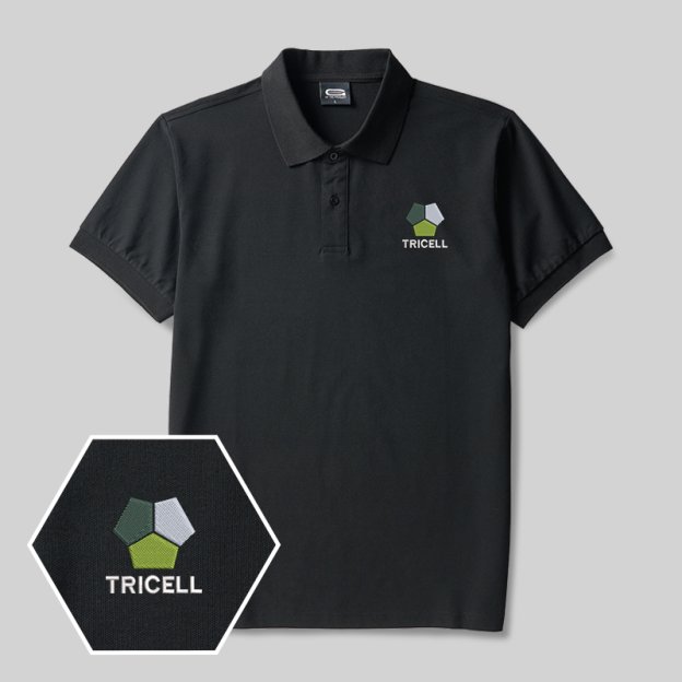 Tricell Geek Embroidered Polo Shirts
