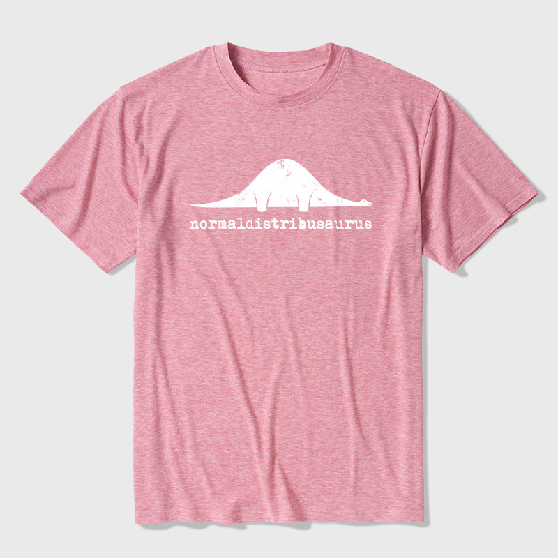 Normal Distribution Dinosaur Ultra Soft Heather Tee