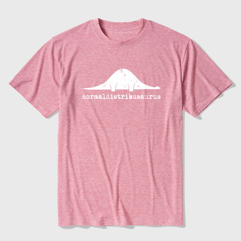 Normal Distribution Dinosaur Ultra Soft Heather Tee