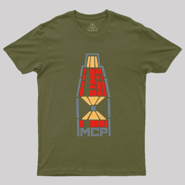 Block Space Rocket Coding Geek T-Shirt