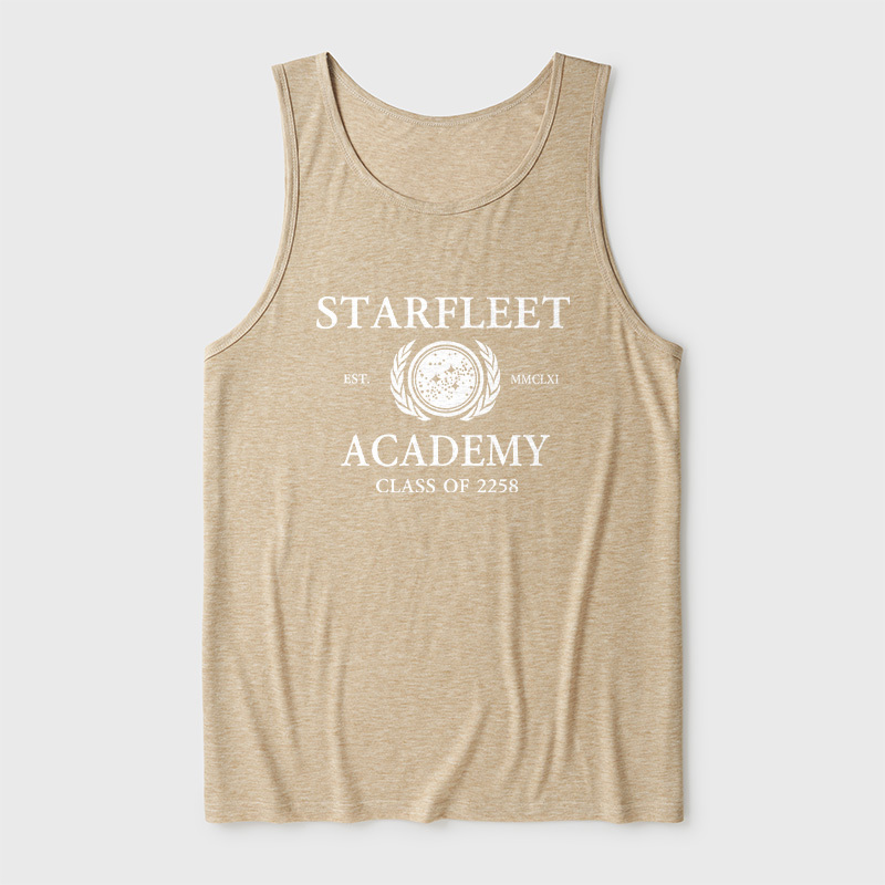 Starfleet Acadmey Class Of 2258 White Ultra Soft Heather Tank
