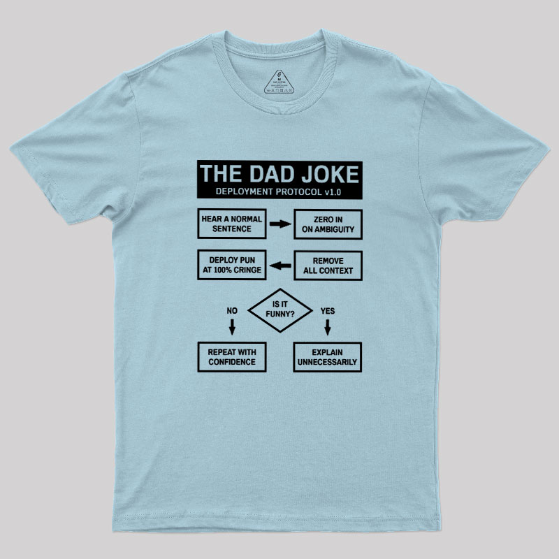 Dad Jokes Deployment Protocol Geek T-Shirt