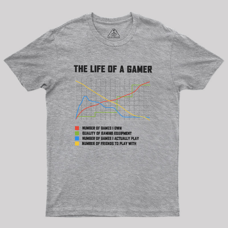 The Life Of A Gamer Geek T-Shirt