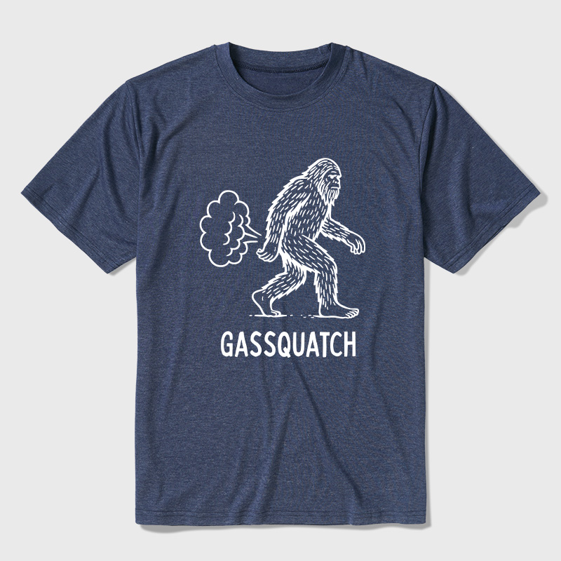 Gassquatch Funny Bigfoot Ultra Soft Heather Tee