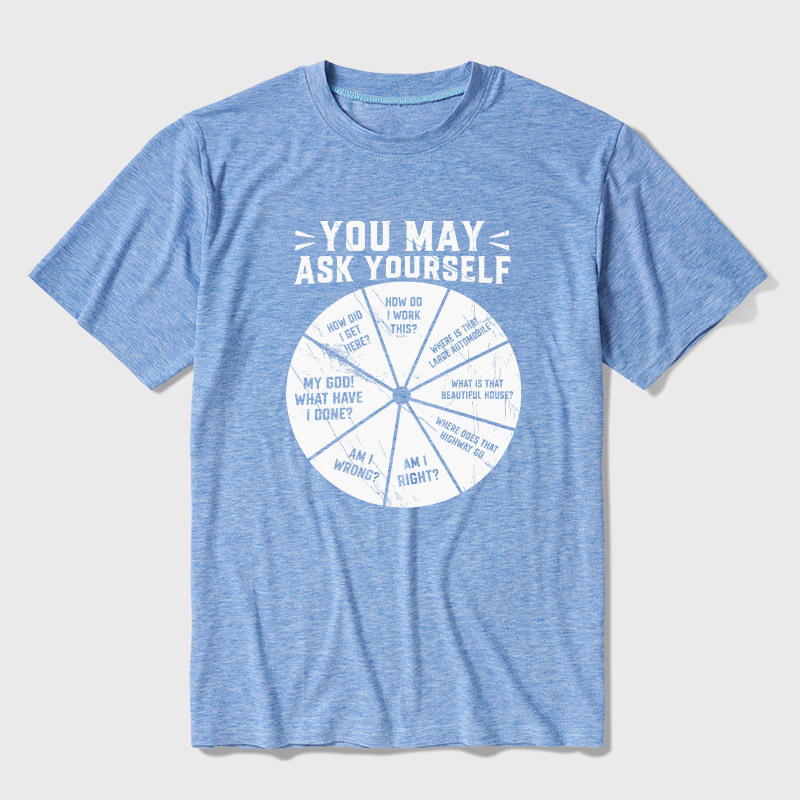 You May Ask Yourself Ultra Soft Heather Tee