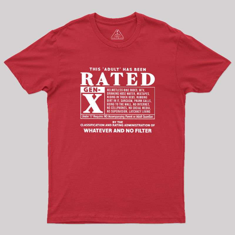 RATED GEN X - 80s Geek T-Shirt