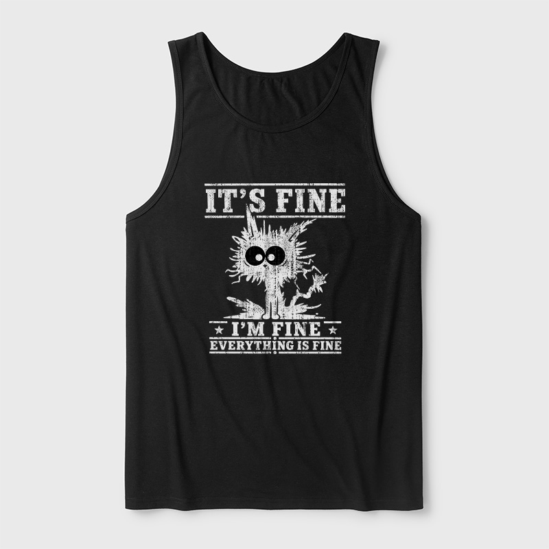 It's Fine I'm Fine Everything Is Fine Ultra Soft Heather Tank