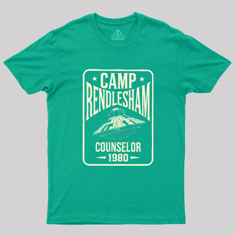 Camp Rendlesham Counselor 1980 UFO Geek T-Shirt