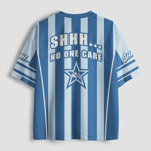 Shhhh No One Care Geek Mesh Jersey