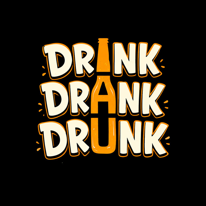 Drink Drank Drunk Geek T-Shirt