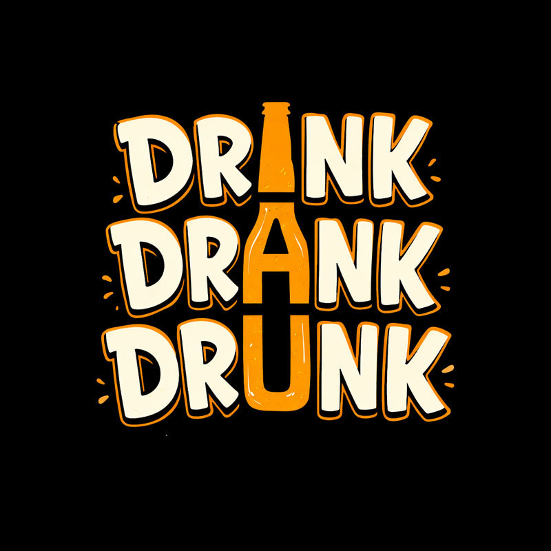 Drink Drank Drunk Geek T-Shirt