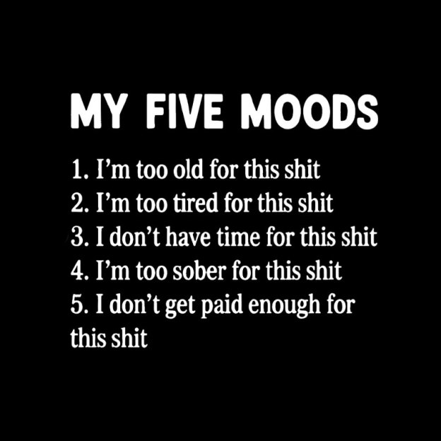 My Five Moods Geek T-Shirt