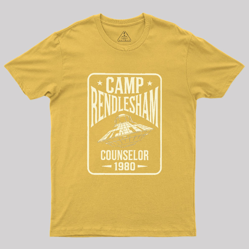Camp Rendlesham Counselor 1980 UFO Geek T-Shirt