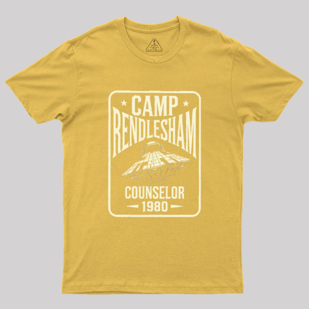 Camp Rendlesham Counselor 1980 UFO Geek T-Shirt