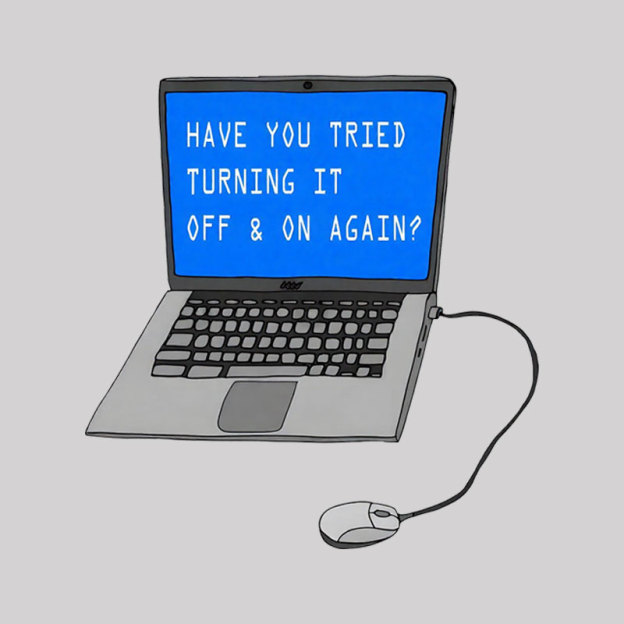 Turning It Off&On Again Geek T-Shirt