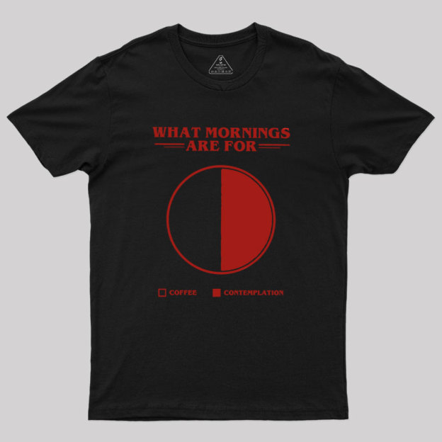 Coffee Contemplation Pie Chart Geek T-Shirt