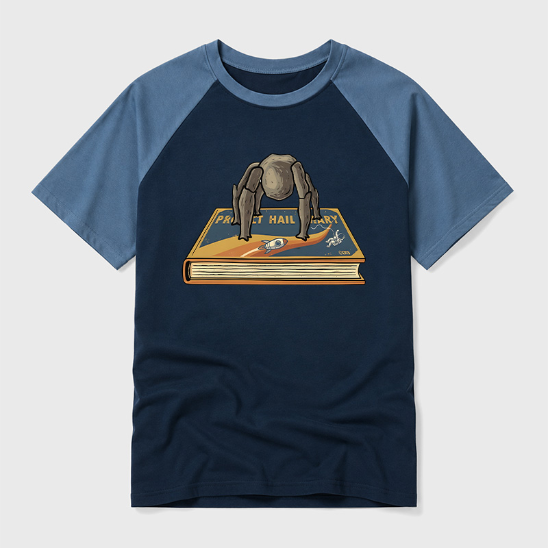 Funny Rocky Geek Retro Raglan T-Shirt