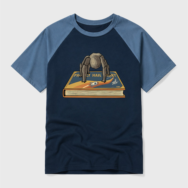 Funny Rocky Geek Retro Raglan T-Shirt