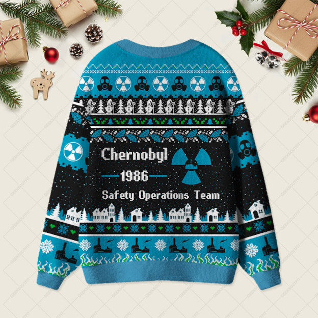 Chernobyl 1986 Geek Ugly Cardigan Sweaters 
