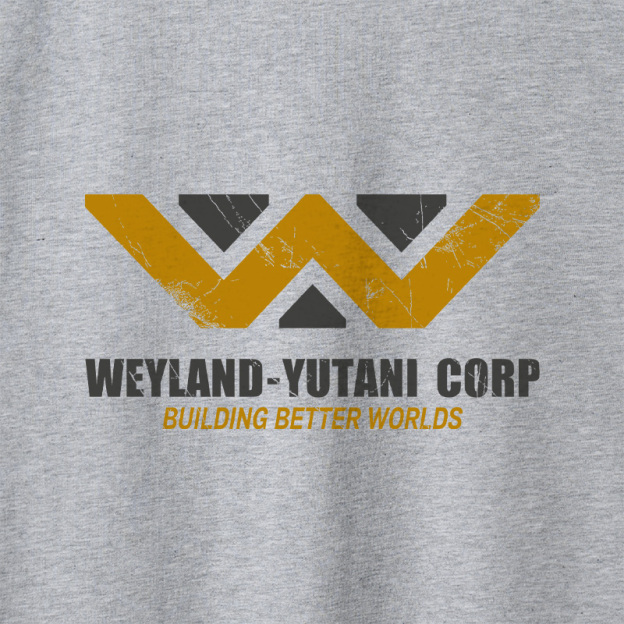 Weyland yutani Corp Geek Retro Raglan Long-Sleeve Tee