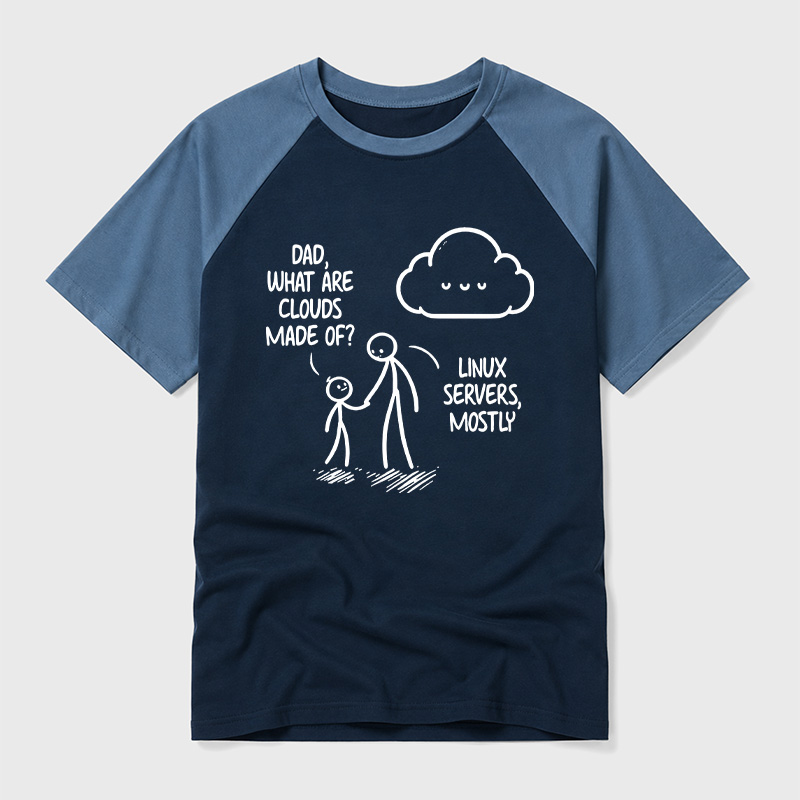 What Are Clouds Made Of Geek Retro Raglan T-Shirt