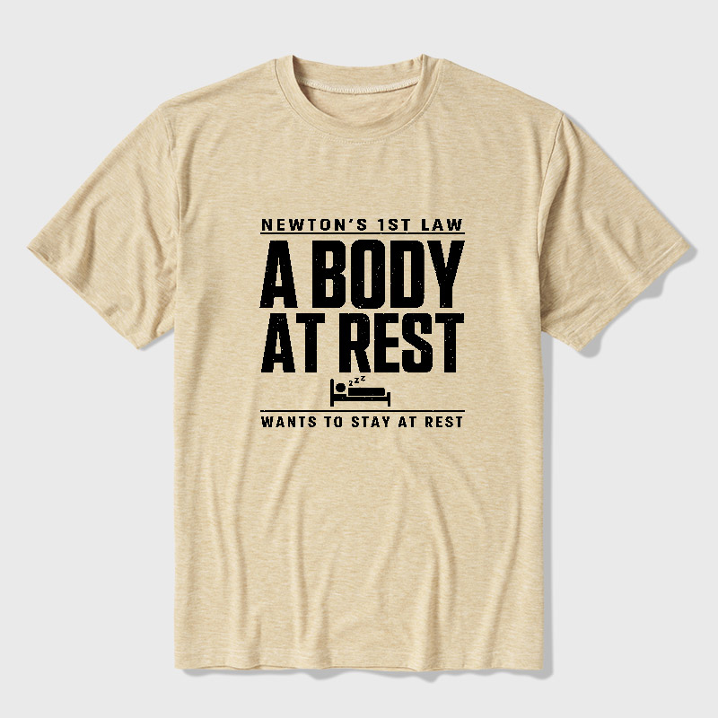 Newton's First Law Geek Ultra Soft Heather Tee