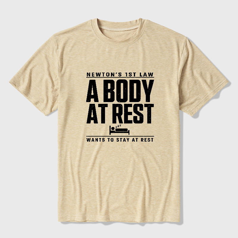 Newton's First Law Geek Ultra Soft Heather Tee