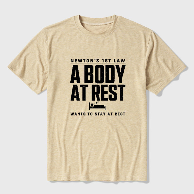 Newton's First Law Geek Ultra Soft Heather Tee