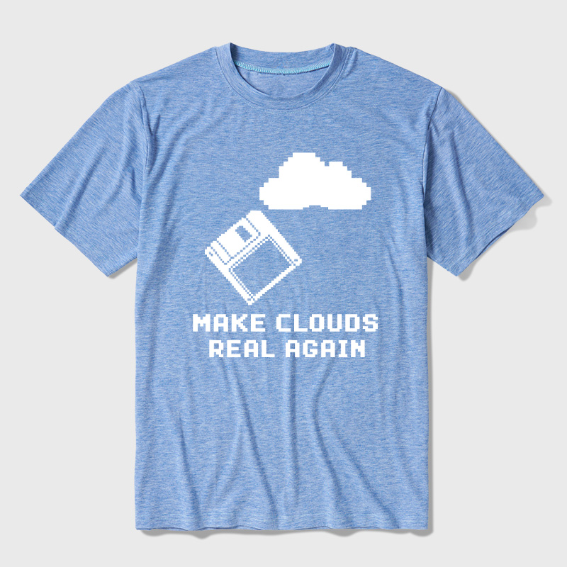 Make Cloud Real Again Ultra Soft Heather Tees