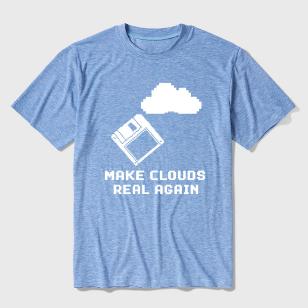 Make Cloud Real Again Ultra Soft Heather Tees