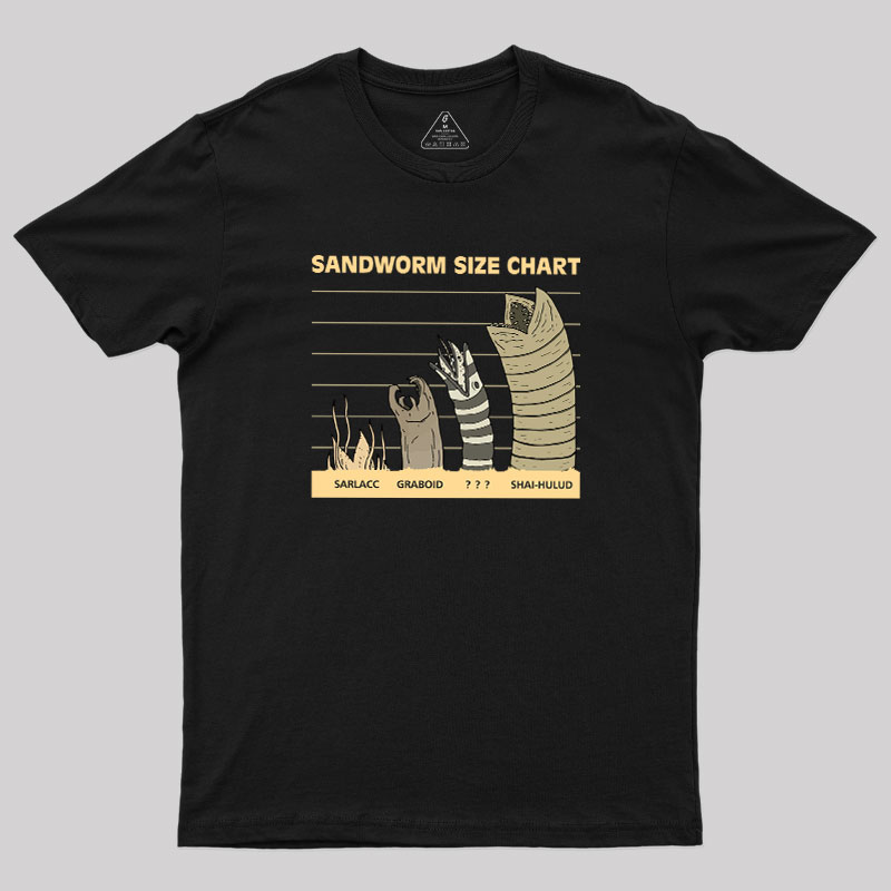 Sandworm Size Chart Geek T-Shirt