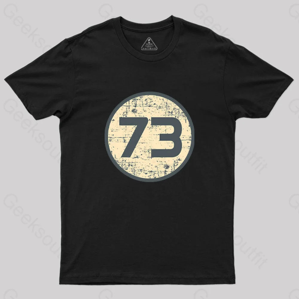 73 Geek T-Shirt Black / S