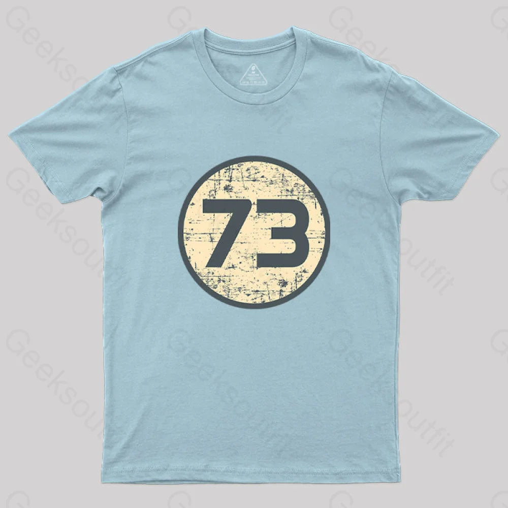 73 Geek T-Shirt Light Blue / S