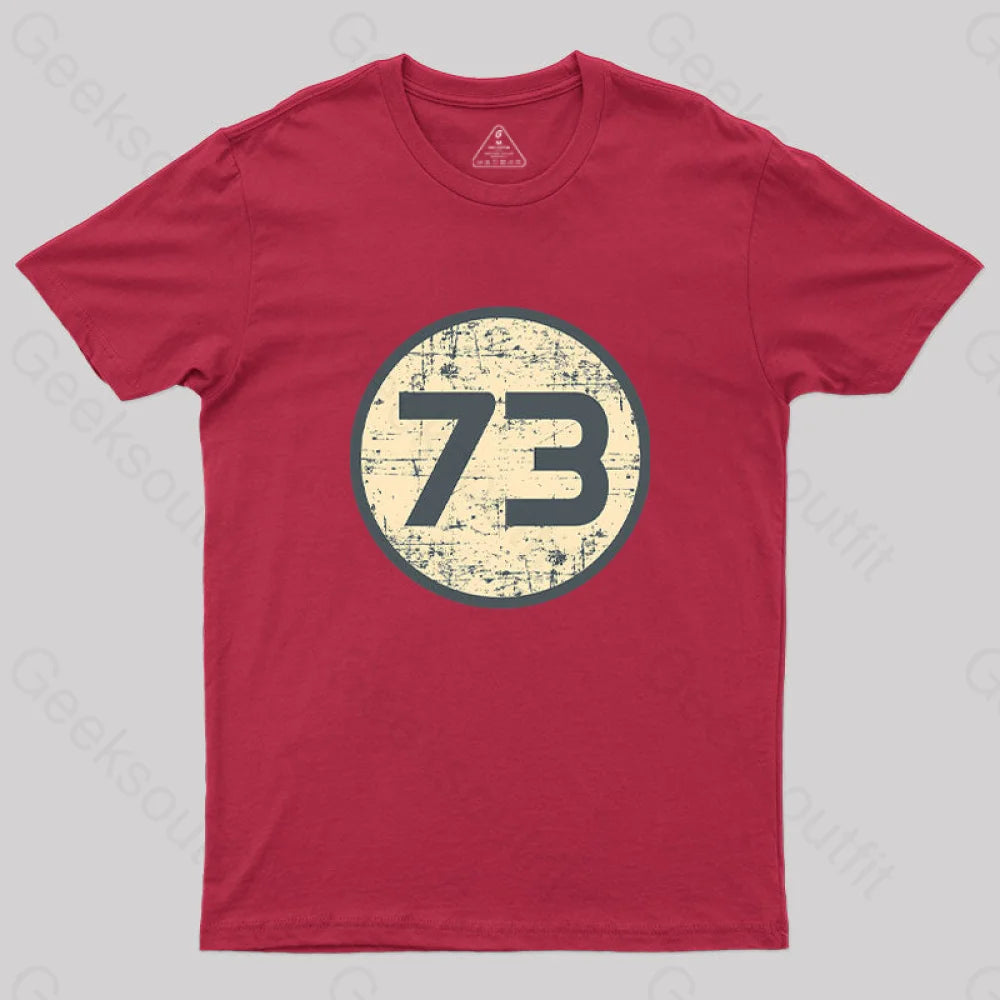 73 Geek T-Shirt Red / S