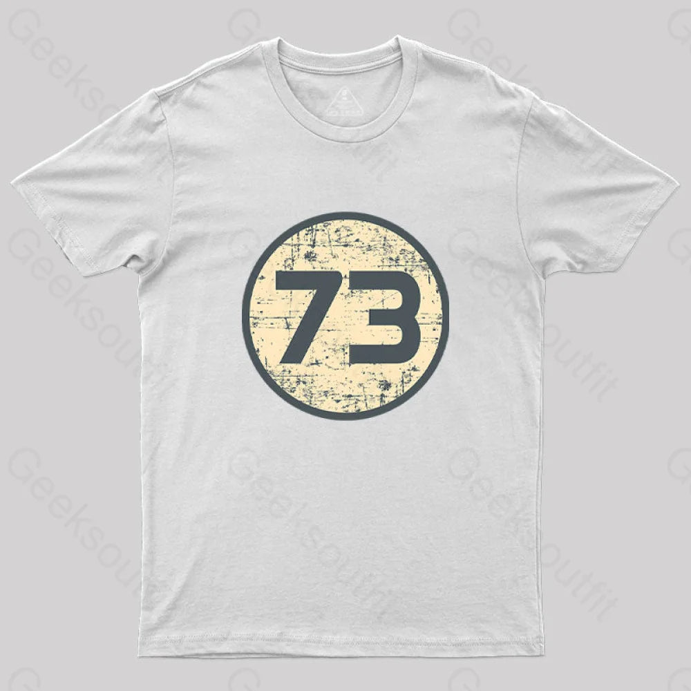 73 Geek T-Shirt White / S