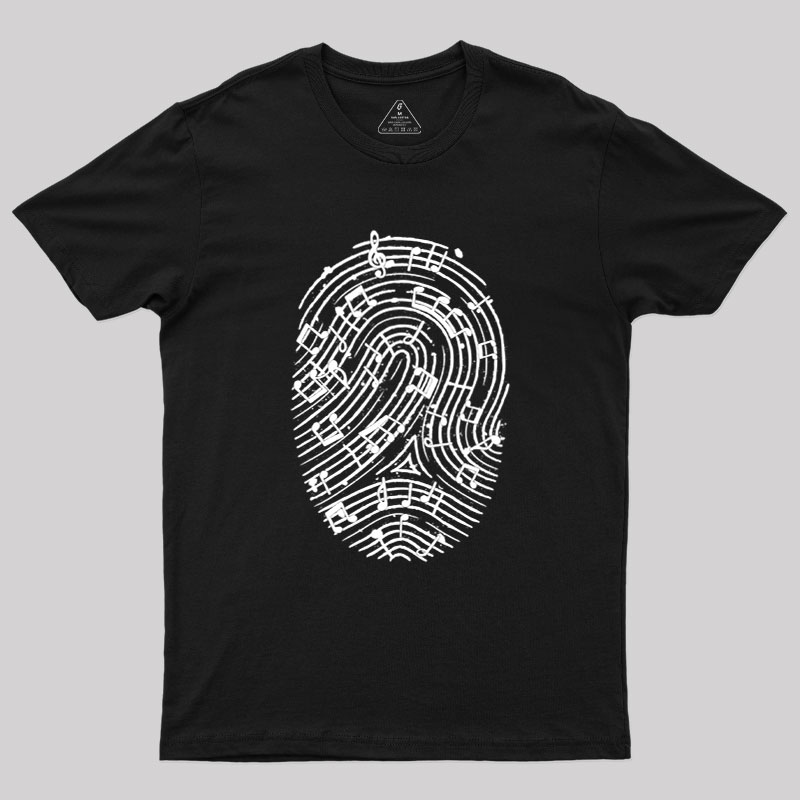 Musical Fingerprint Geek T-Shirt