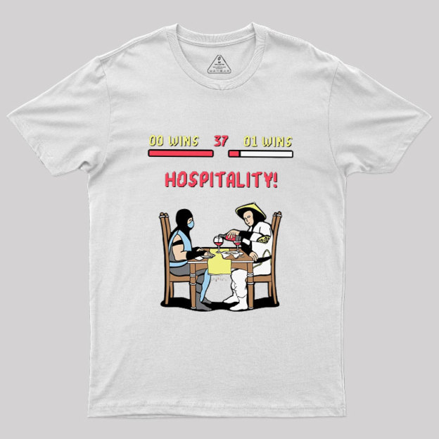 Fighting Game Rivals At Dinner Geek T-Shirt