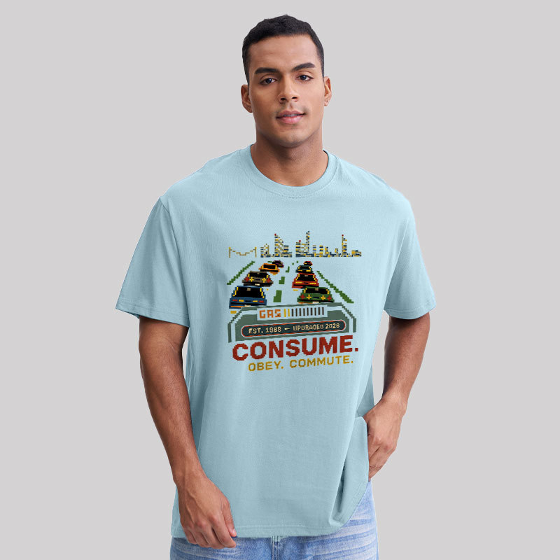 Consume Obey Commute Geek T-Shirt