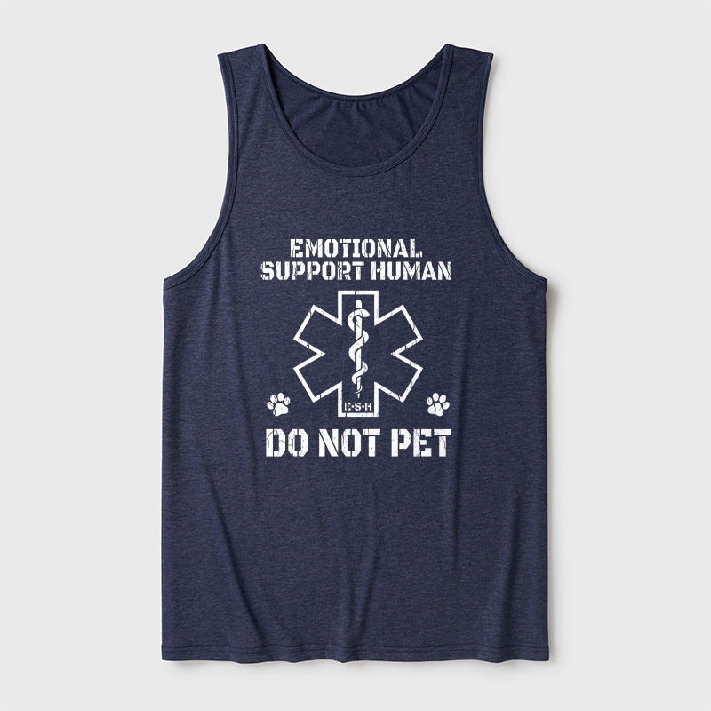 Emotional Support Human Ultra Soft Heather Tank