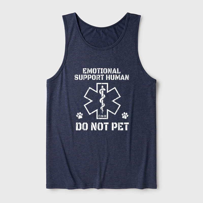 Emotional Support Human Ultra Soft Heather Tank